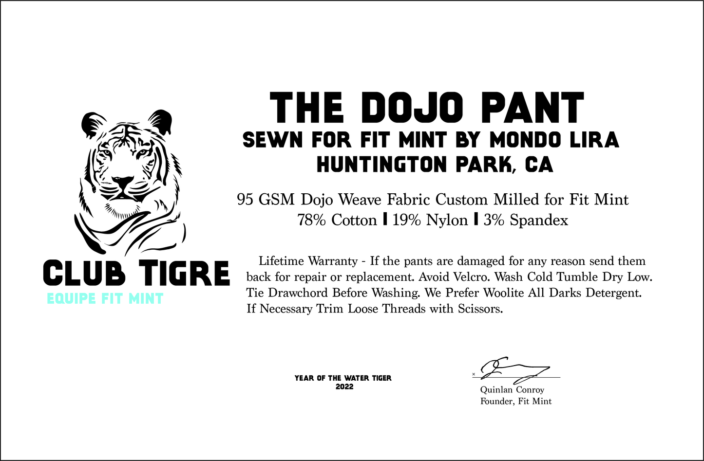Club Tigre I Dojo Pant V2
